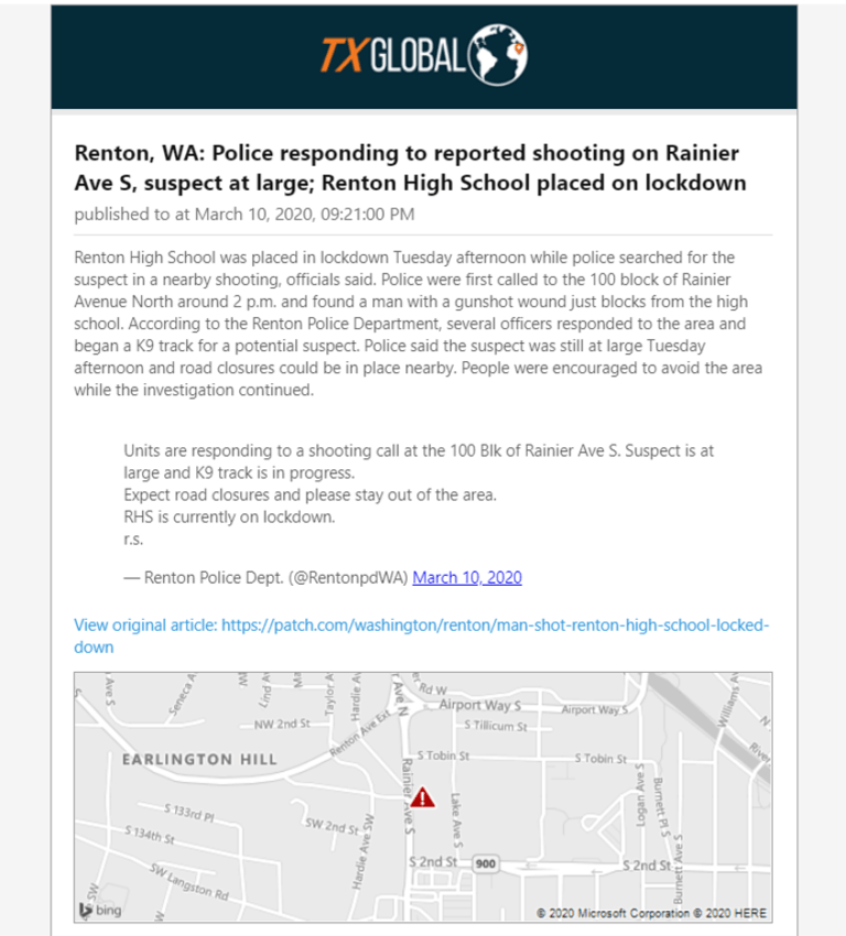 TX Global Alerts Swan Island Networks